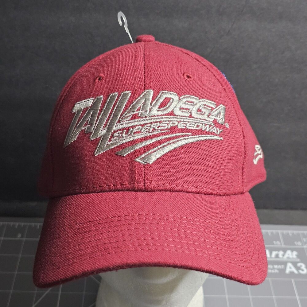 Talladega Superspeedway Red Embroidered Hat Cap Fitted